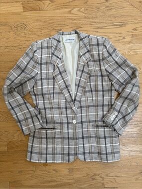 Vintage Liz Claiborne Plaid Blazer